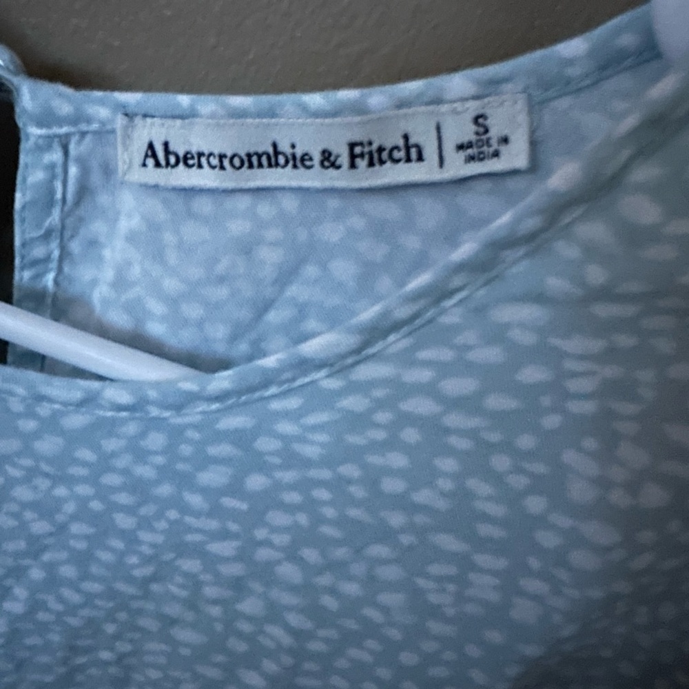 Baby Blue with white Blouse by Abercrombie & Fitch
